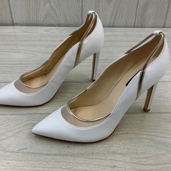 Nine West Twila Pumps, Women's Size 9 M, White NEW - Picture 1 of 6